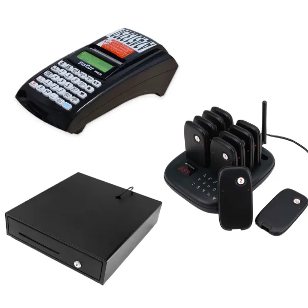 Starter Pack M - Hordozható csomag, választható kasszafiókkal és hívórendszerrel